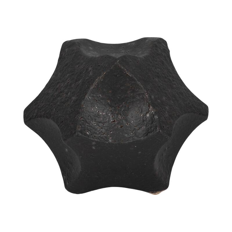 Sagebrook Home Textured Geometric Orb, Black