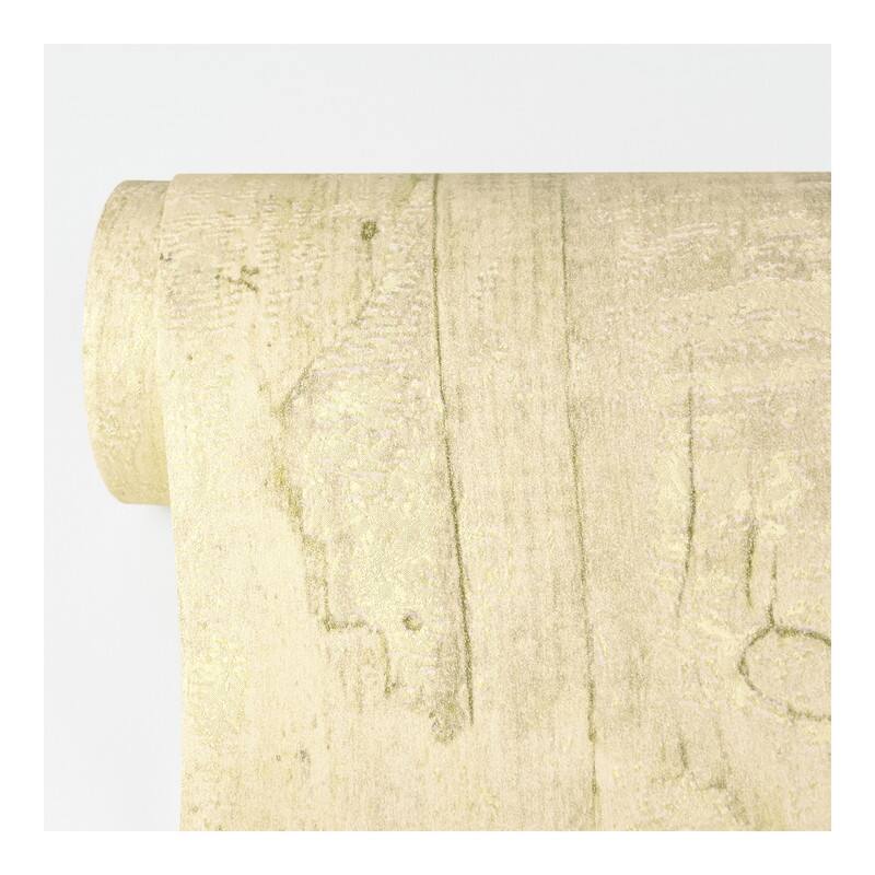 Advantage Lindens Light Yellow Wood Wallpaper - 21 x 396 x 0.025