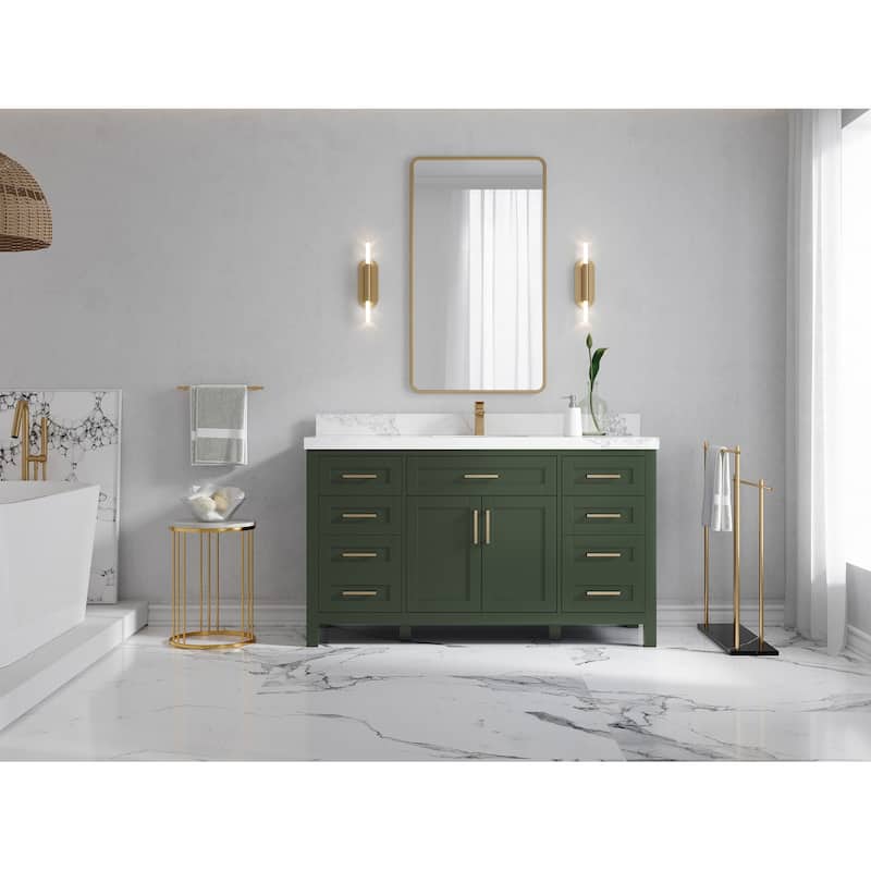 Willow Collections 60 in. W x 22 in. D Cambridge Single Sink Bathroom Vanity with Countertop