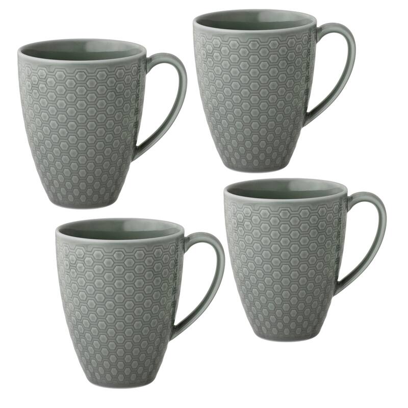 Kikko Set of 4 Mugs, 16 oz. - Moss