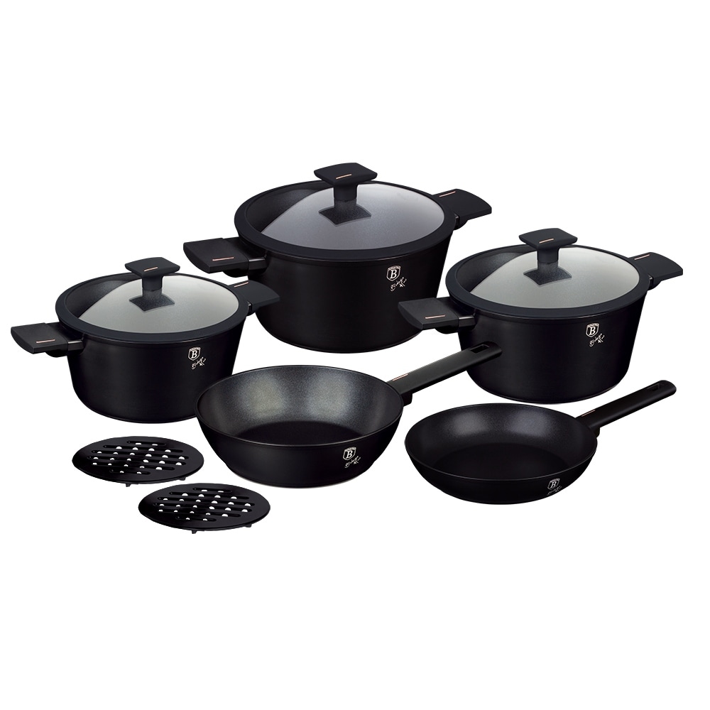 Brentwood 9 Piece Non Stick Cookware Set In Copper : Target