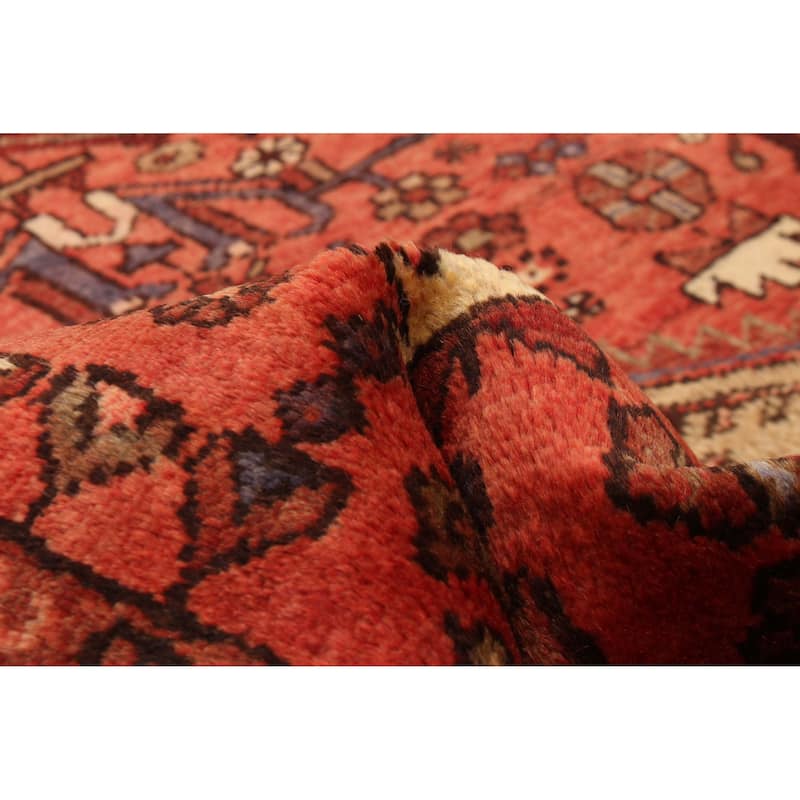 ECARPETGALLERY Hand-knotted Andelz Red Wool Rug - 3'1 x 9'1