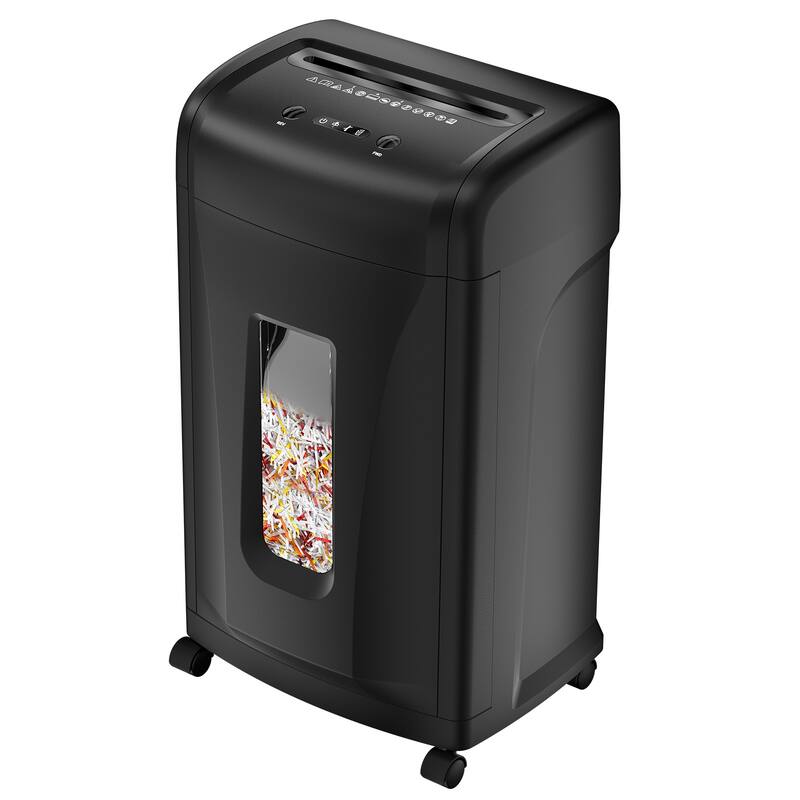 Large Commercial Heavy Duty 22 Sheet High Security Paper Shredder with 9.24 Gallons Pullout Waste Bin