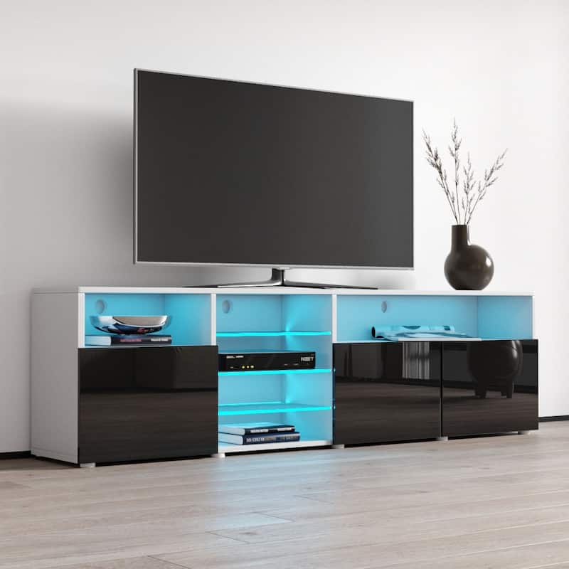 Roma 79-inch Wide Glossy TV Stand