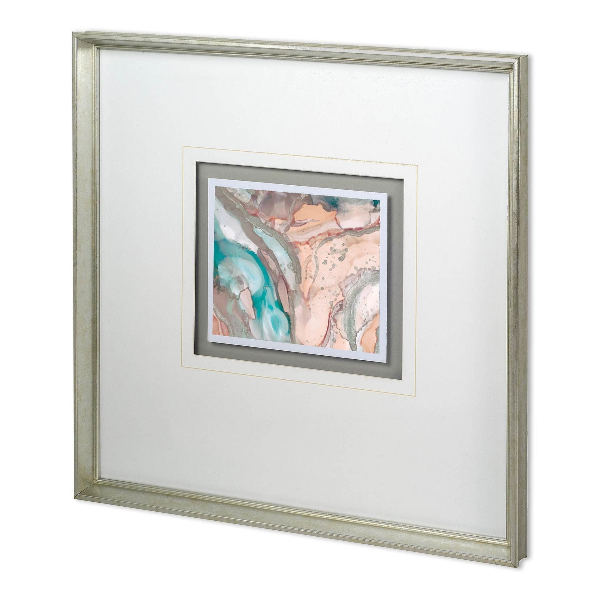 Mercana Gatineau II by Mercana Studio a Hand Embellished Textured Framed Art Print Matted under Glass