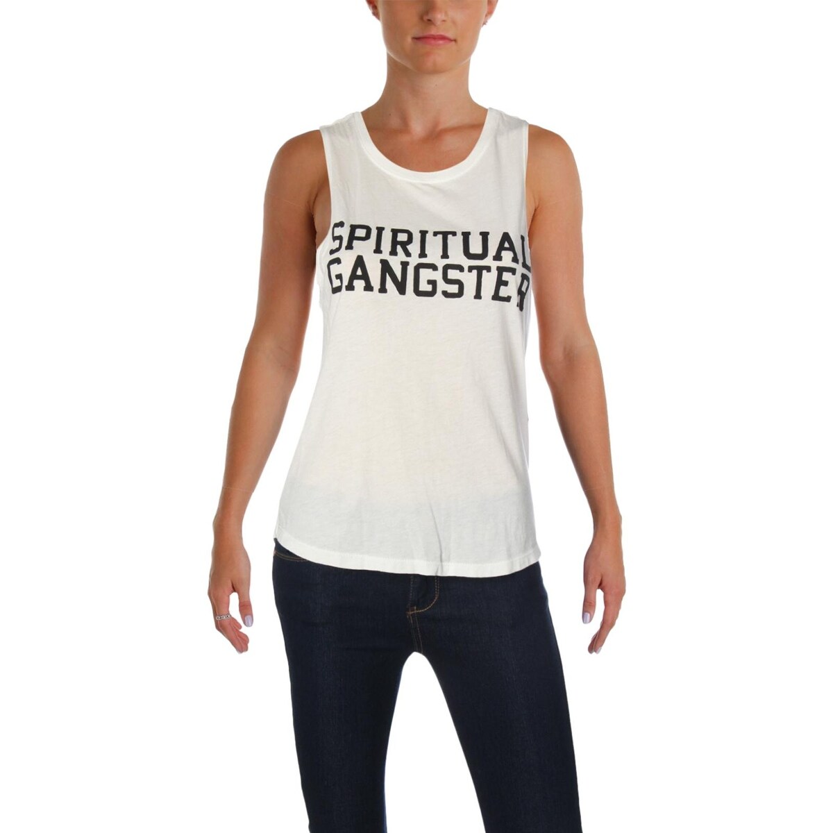 Shop Spiritual Gangster Womens Tank Top Slogan Casual Free