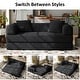 preview thumbnail 6 of 47, Convertible Sleeper Sofa Bed with Pillows, 4-in-1 Corduroy Folding Mattress Couch