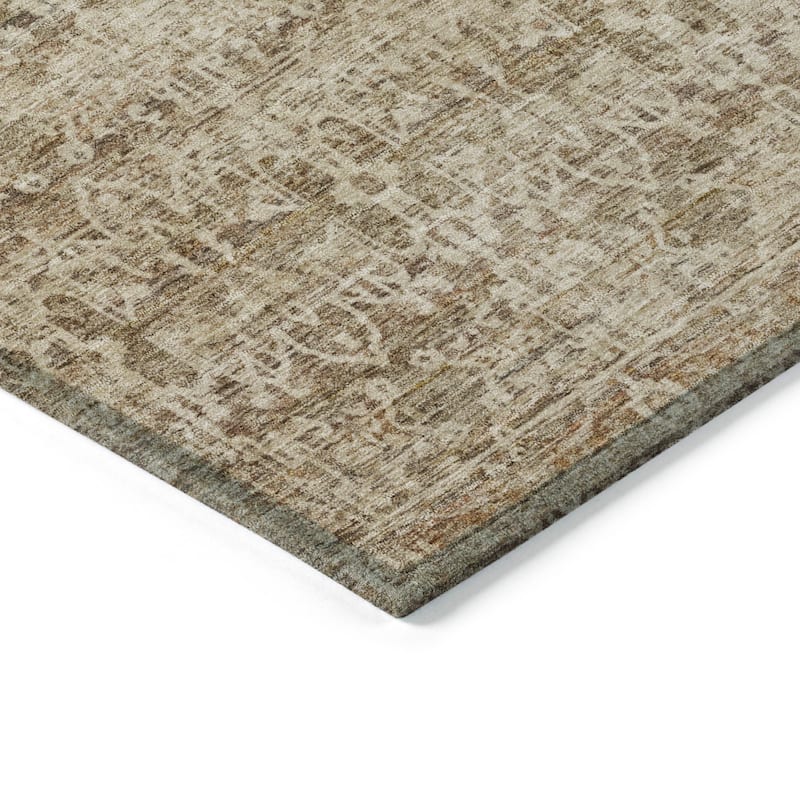 Machine Washable Indoor/Outdoor Traditional Harmony Chantille Rug