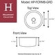 preview thumbnail 6 of 7, Highpoint Collection 17.5-inch Fireclay Butler's Bar Sink with Accessories - 17.5" Diameter