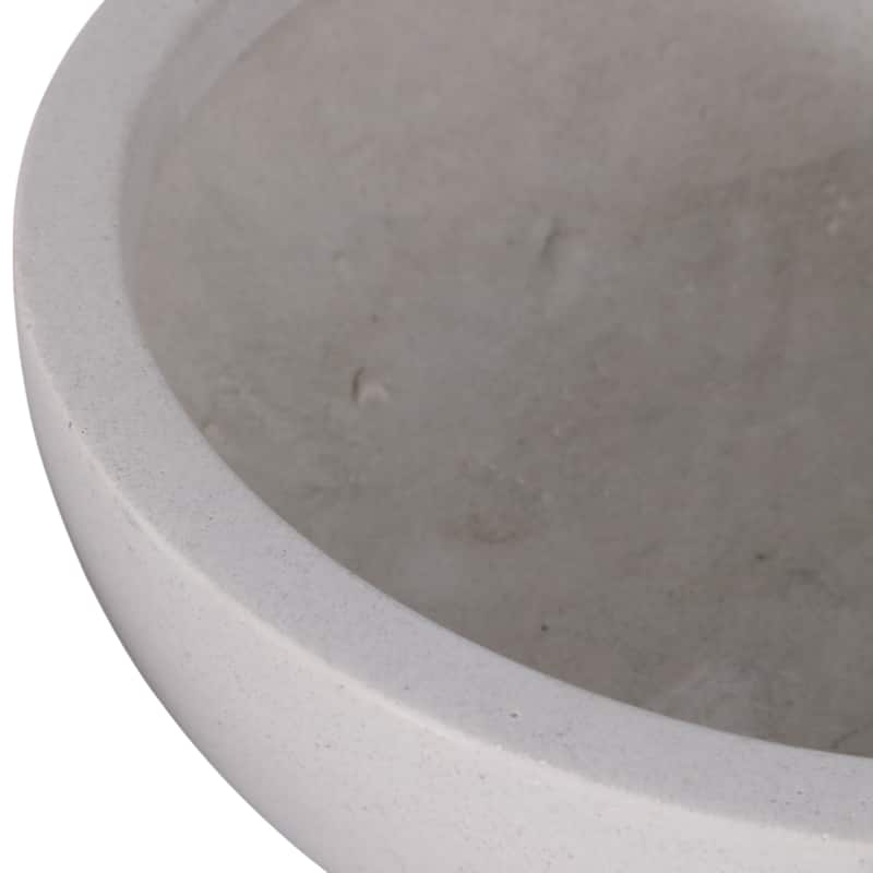 Resin Bowl Planters Round Decorative Plant Containers (Set of 3) - 21" x 21" x 6"