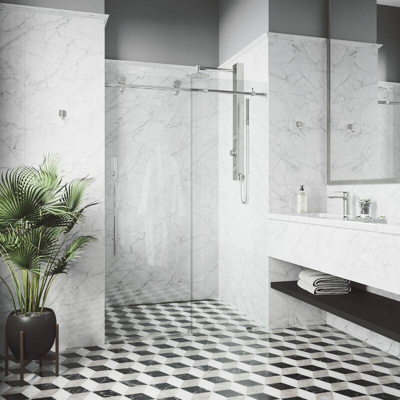 VIGO Elan E-Class Frameless Sliding Shower Door