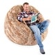 Jaxx 5 Foot Saxx Bean Bag Chair and Lounger for Adults - Synthetic Fur ...