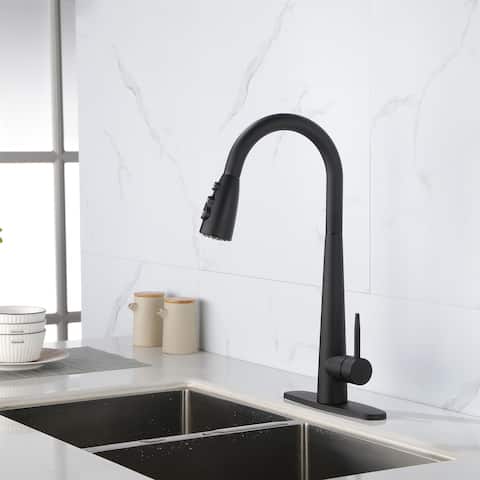 Kitchen Faucet with Pull Down Sprayer Stainless Steel