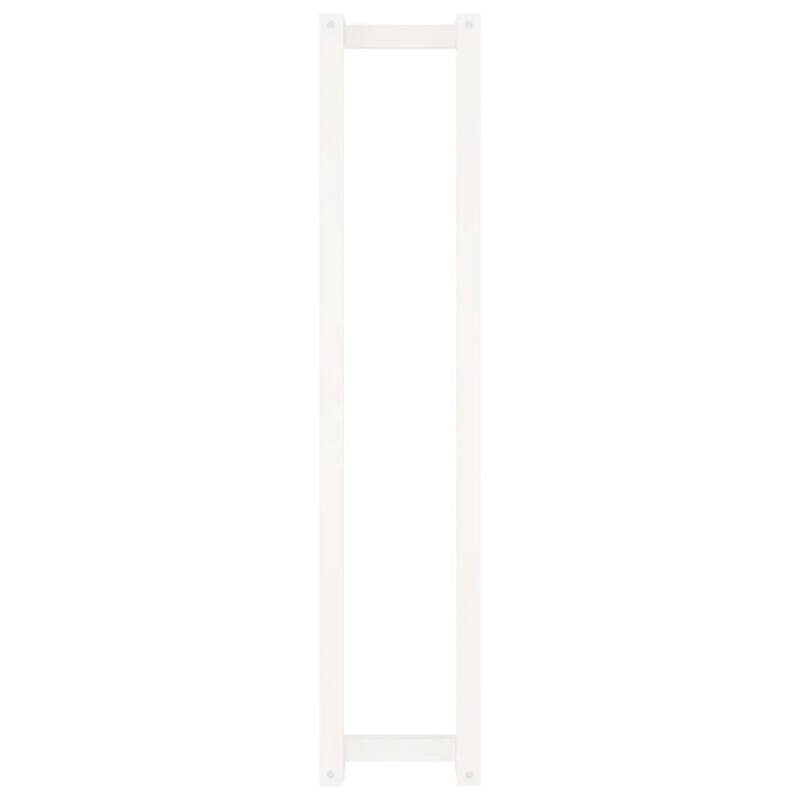 vidaXL Towel Rack White Solid pine wood Wall mounting Towel Rack - 7.1 x 9.1 x 43.3