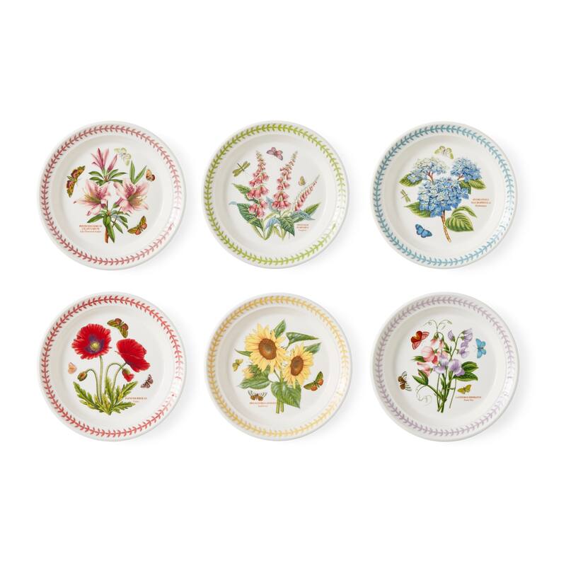 Portmeirion Botanic Garden Set of 6 Meadow Salad Plates - 8 in - 8 in