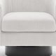 preview thumbnail 40 of 64, Corduroy Upholstered Swivel Barrel Chair (Set of 2)