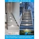 preview thumbnail 5 of 9, 6 Pack 5CCT 120V LED Step Lights, Dimmable Stair Lights IP65 Waterproof, Aluminum Shell, Anti-Glare, CRI90
