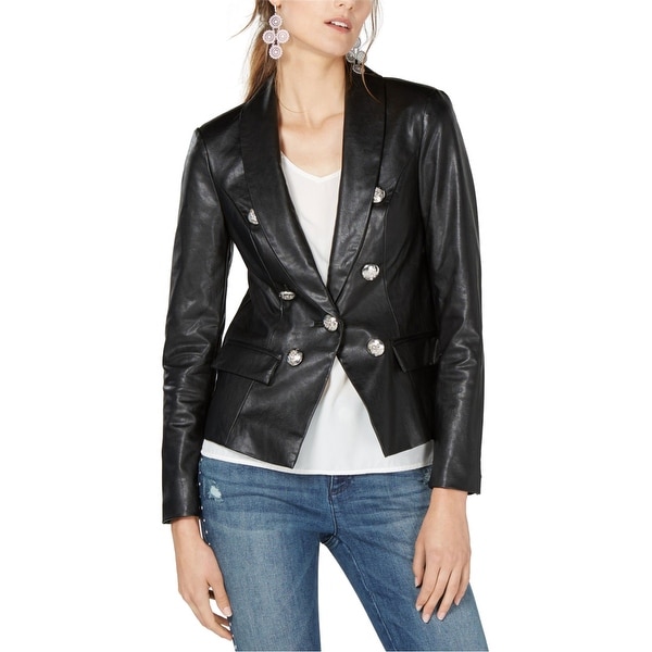 I-N-C Womens Faux Leather Blazer Jacket. Opens flyout.