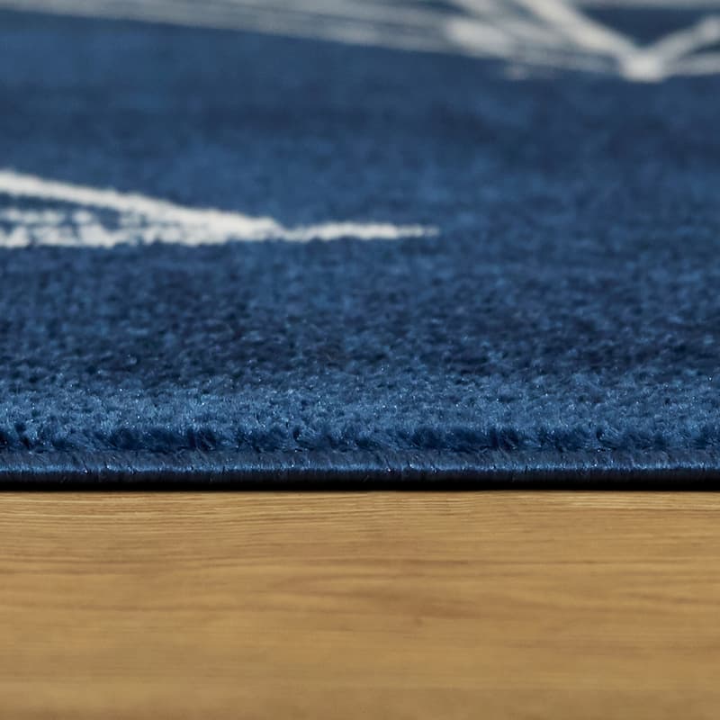 Porch & Den Morningstar Sailboat Ship Coastal Nautical Area Rug