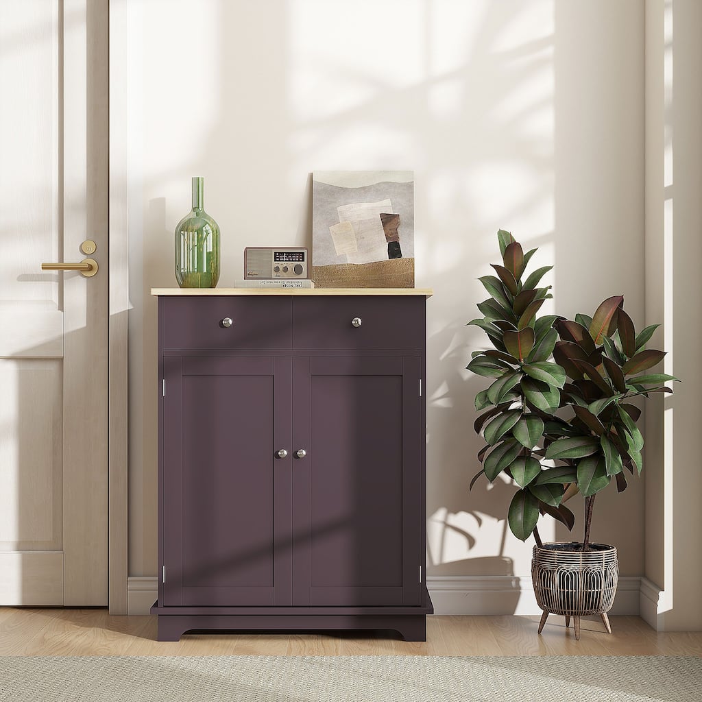 Versatile Kitchen Sideboard Accent Cabinet Entryway Cabinet with Drawers, Buffet Cabinet Hallway Cabinet Dining Cabinet