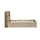 preview thumbnail 54 of 57, Bookcase Bed Twin Size Platform Bed Frame Solid Wood Storage Bed with LED Light Strip and Headboard(Trundle or Drawers Choose)