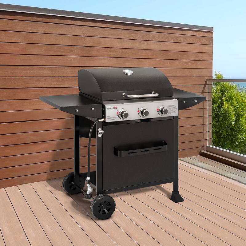 Royal Gourmet 3-Burner Liquid Propane Gas Grill Black
