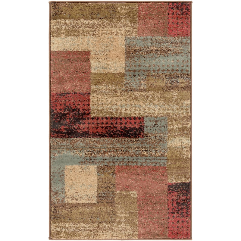 Livabliss Colma Color Block Multicolor Area Rug