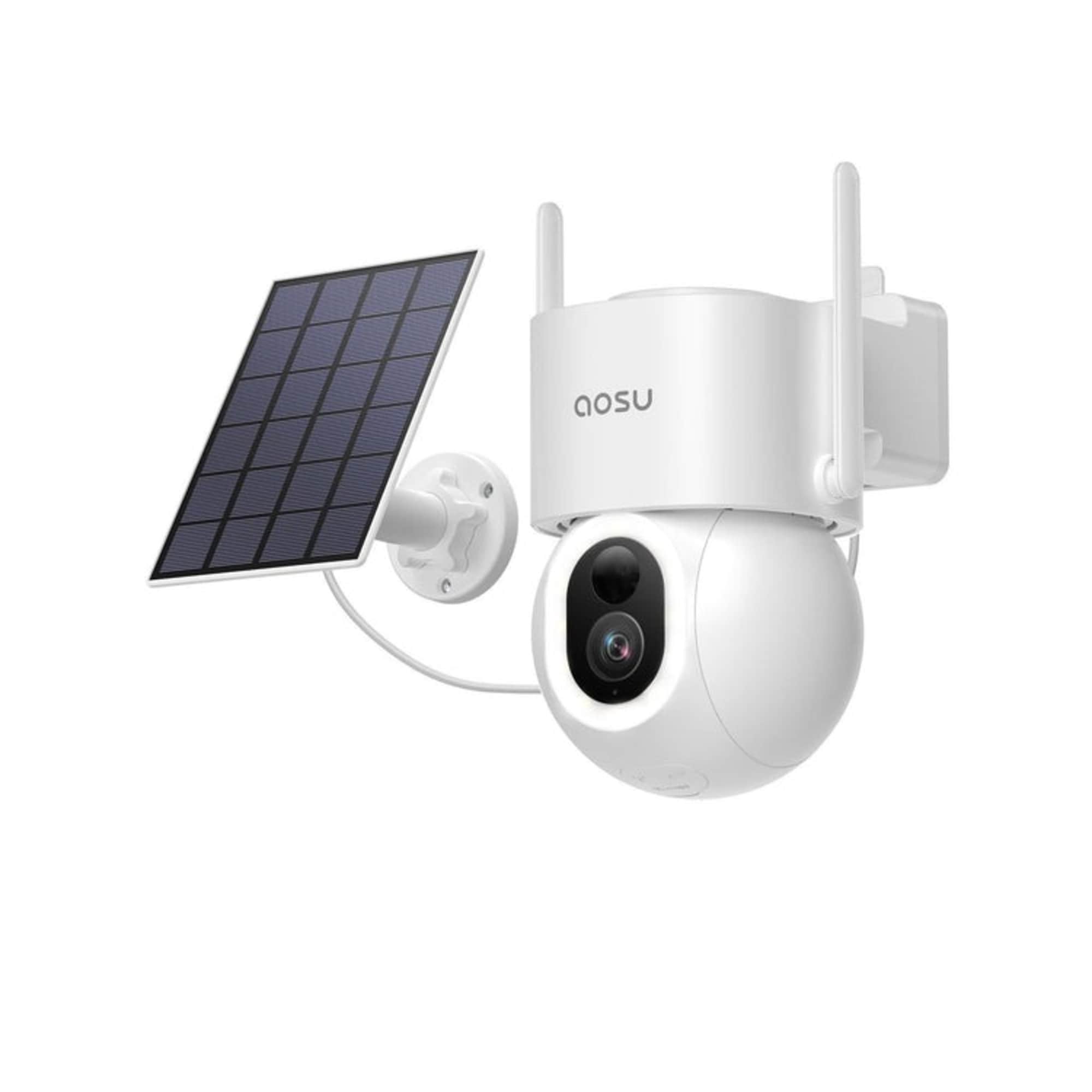 Aosu C9S Outdoor 3k/5mp Solar 400-Lumen Floodlight Camera