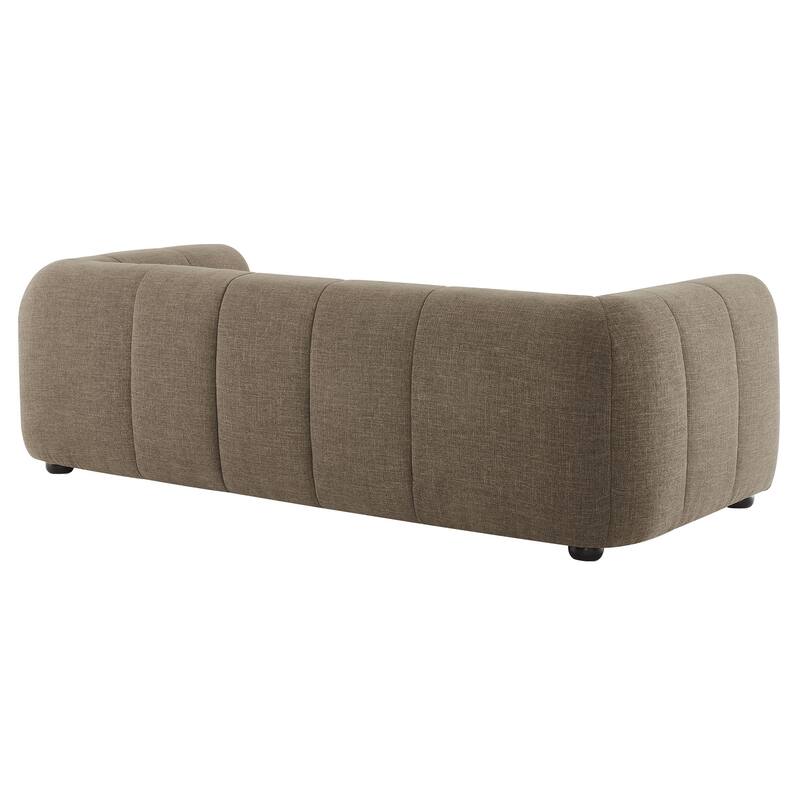 Liana Upholstered Fabric Sofa in Pewter