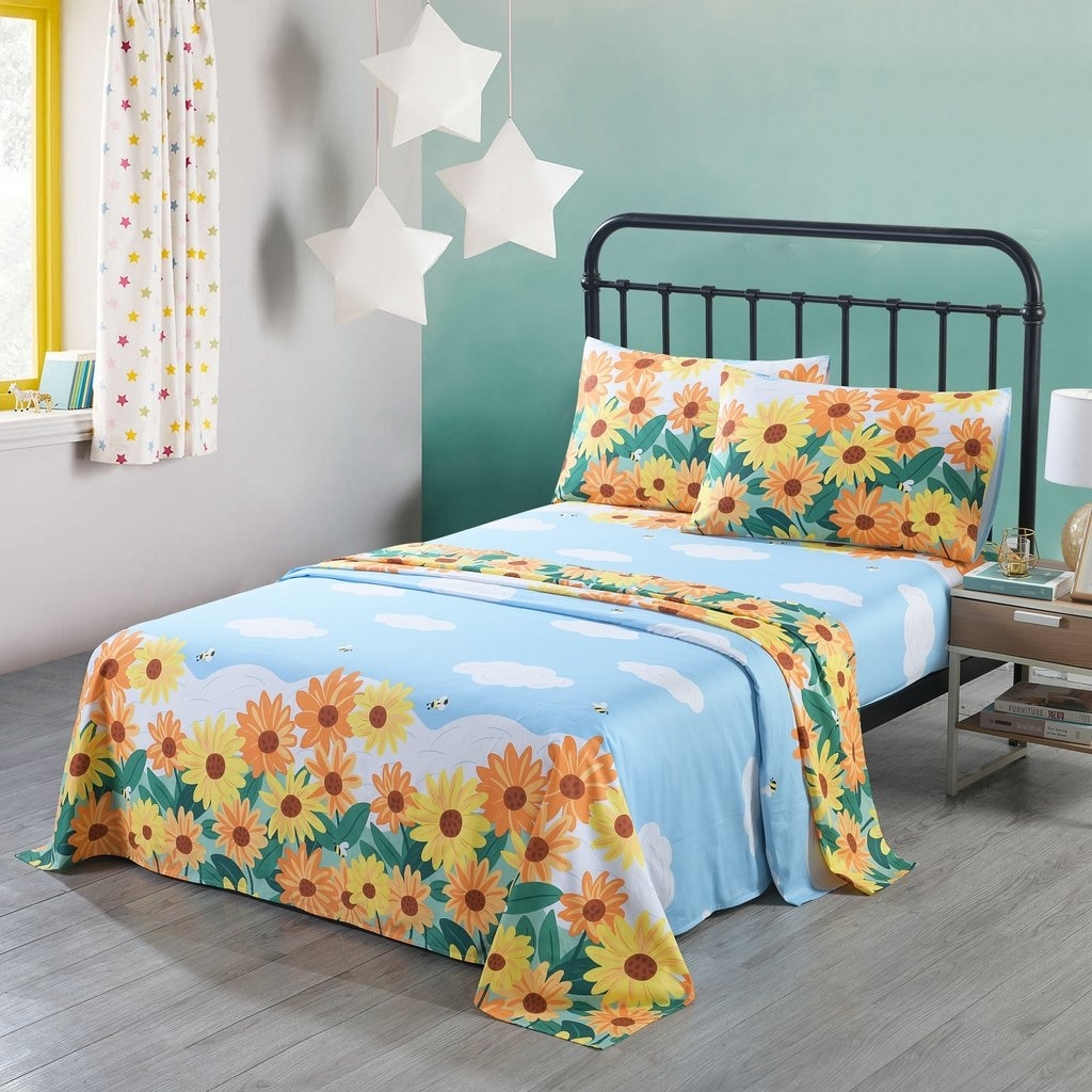 Cotton twin sheets girl store