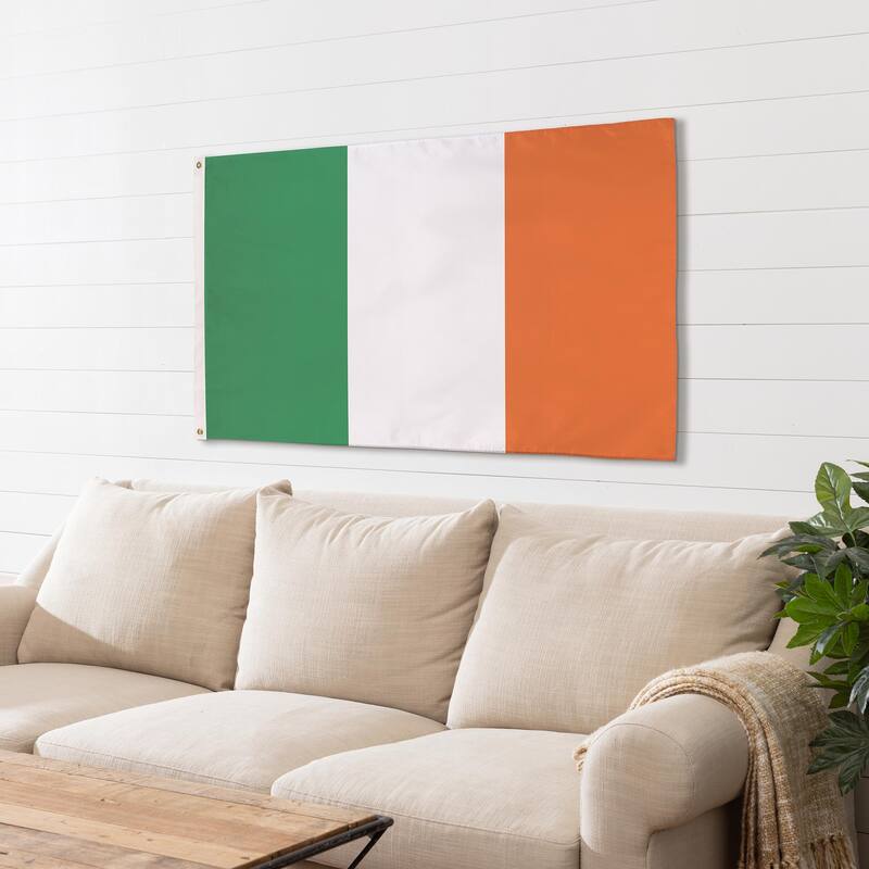 Ireland National Double Sided Estate Flag w/ 2 Grommets, 3'x5'