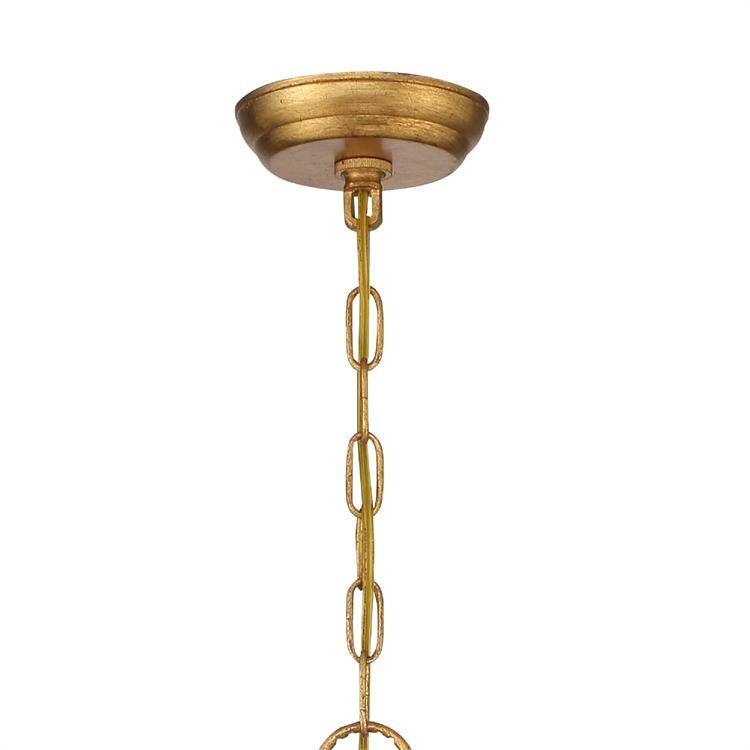 Bridgehampton Crystal Gold Chandelier - 26'' W x 26'' H