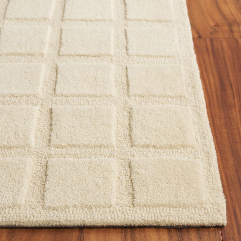 SAFAVIEH Handmade Genre Abstract Trellis Mid-Century Modern Wool Rug