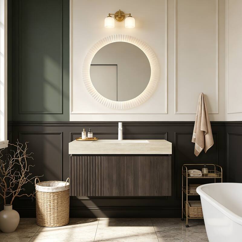 Mondern Floating Bathroom Vanity with 1 Pre-drilled Faucet Holes
