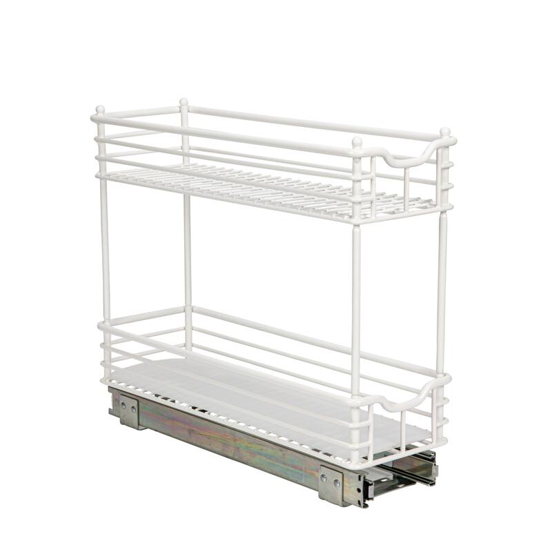 Household Essentials Narrow Two Sliding Cabinet Organizer