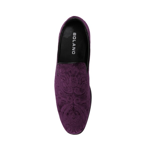 purple velvet shoes mens