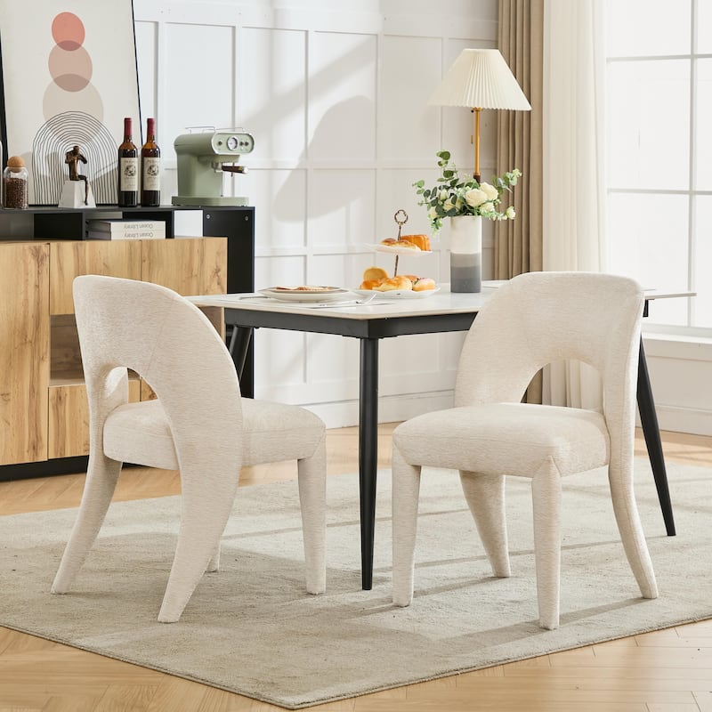 Metal Legs Dining Chair,Cushion Is Comfortable,Design Is Simple