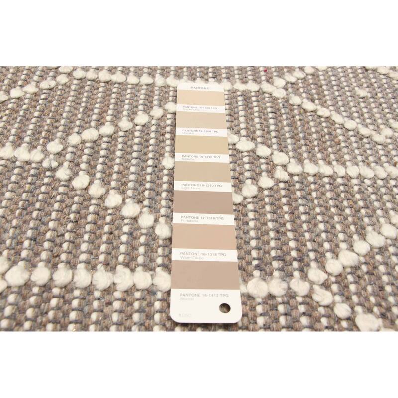 ECARPETGALLERY Braid weave Sienna Brown Wool Rug - 4'11 x 8'0