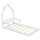 preview thumbnail 23 of 25, Twin Size House-Shaped Headboard Floor Bed with Handrails