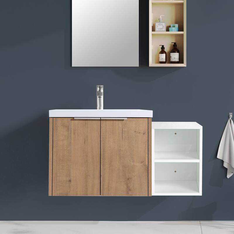 Topcraft Wall-Mounted Bathroom Vanity With Sink