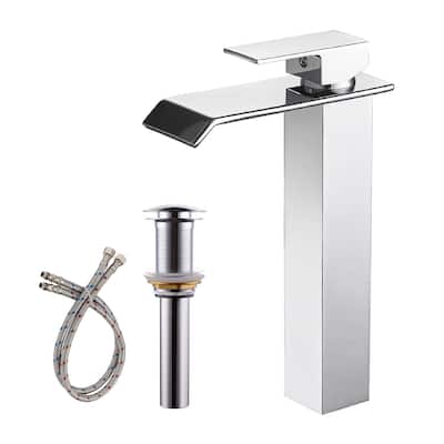 WIZ Waterfall Single Hole Single-Handle Bathroom Faucet