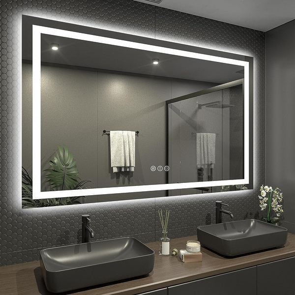 Countertop vanity mirror with lights cheap