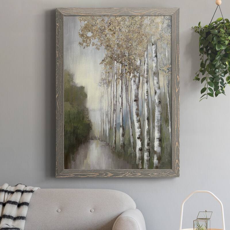 Woodland Walk Neutral-Premium Framed Canvas - Ready to Hang
