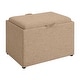 preview thumbnail 43 of 48, Convenience Concepts Designs4Comfort Accent Storage Ottoman with Reversible Tray