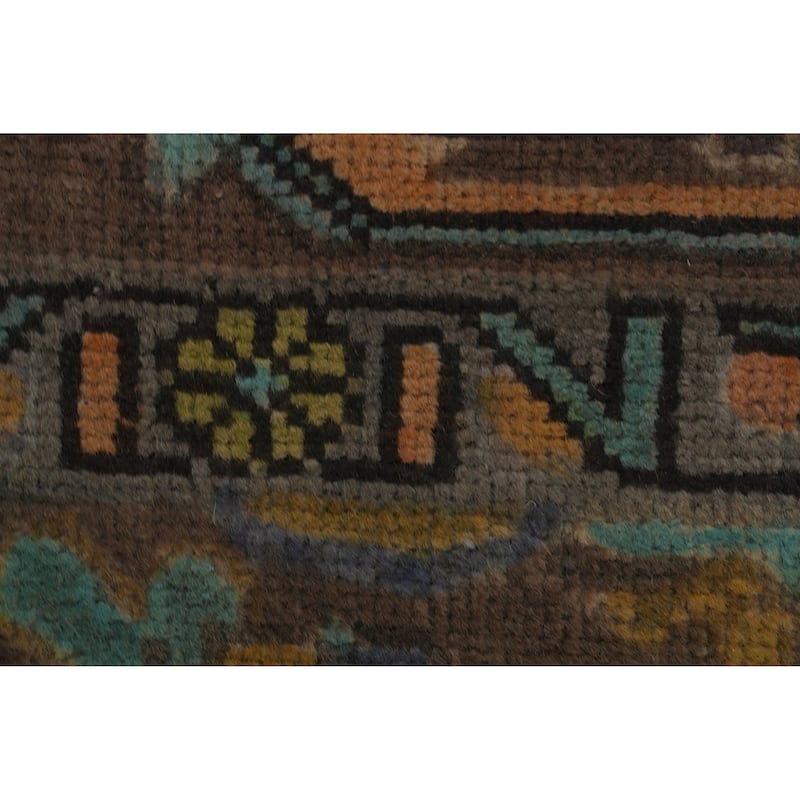 Hand Knotted Oriental 100% Wool Carpet Traditional Floral Yellow & Gold Tabriz Area Rug - 9' 6'' X 6' 7''