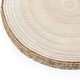 preview thumbnail 8 of 12, Barky Natural Wood Slabs Rustic Ornament Slice Tray Table Charger