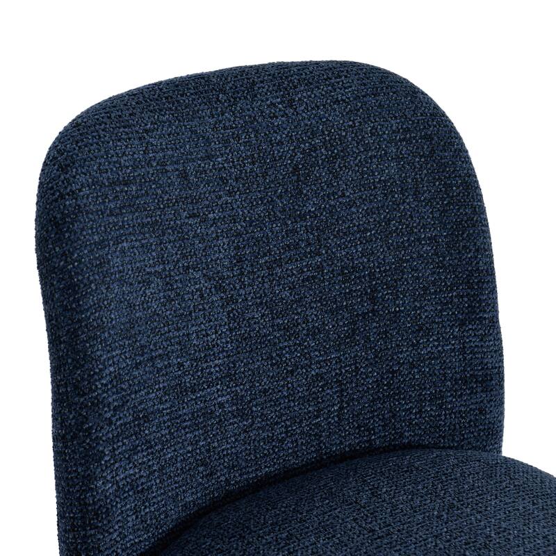 Modern 18" W Upholstered Dining Chair Fully Assembly Design Iron Legs