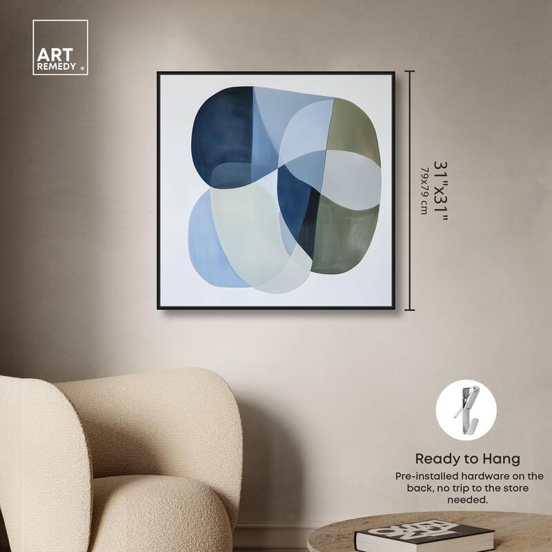 Serene Overlap II Canvas by Art Remedy