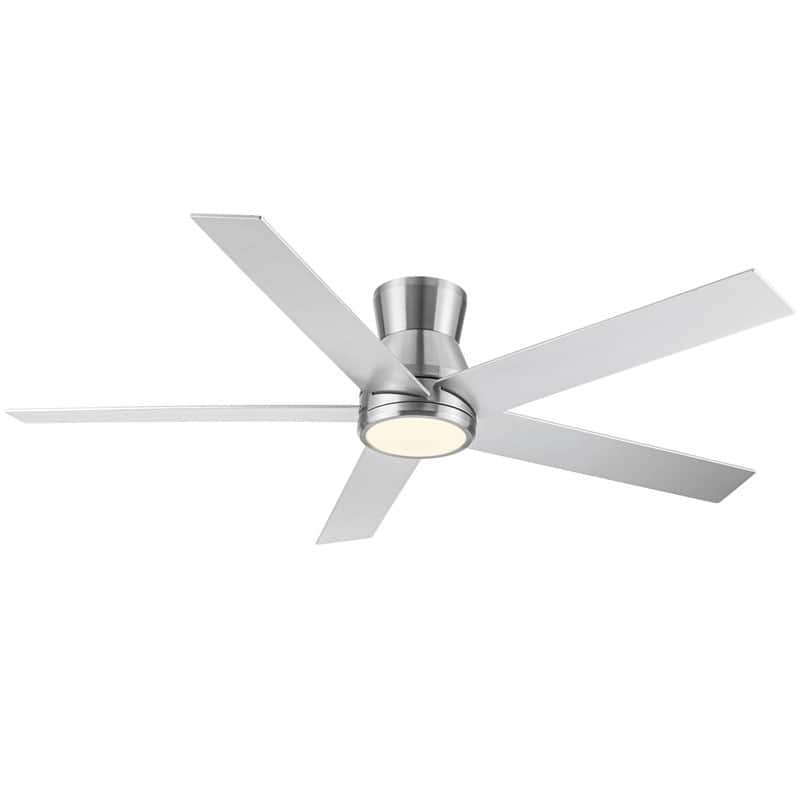 52" Low Profile Ceiling Fan in Brushed Nickel