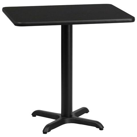 24'' x 30'' Rectangular Laminate Table Top with 22'' x 22'' Table Height Base - 24"W x 30"D x 31.125"H